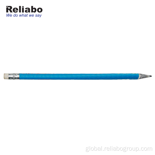 Paper Reuseable Pencil Promotional Thin Paper Reusable Pencil With Eraser Top Factory